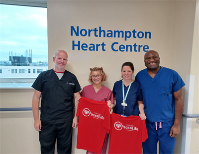 L-R- Dr Jonathan Timperley, Alisha King, Tara Kay and Julius Donkor
