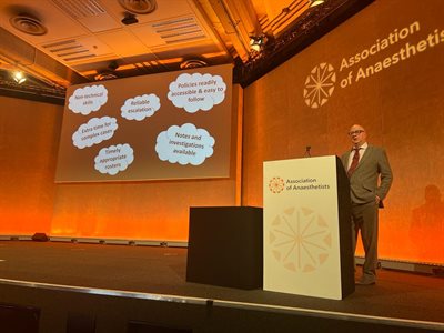 MR1462 Prof Chris Frerk at the launch of the guidance in London