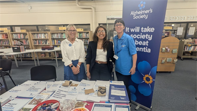 Neena Quim, Dementia Lead Nurse with members of the Alzheimer&amp;#39;s Society