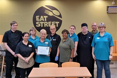 2020 Bronze Award for NGH at Northants Food and Drink Awards Eat Street catering team 2