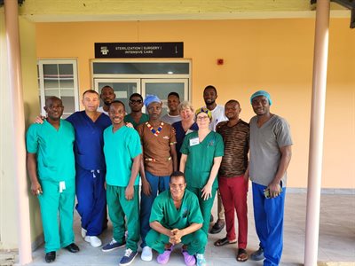 MR1468 Robert Hicks with team in Ghana