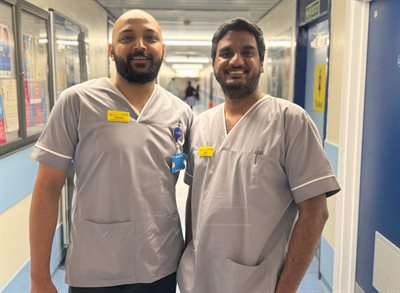 Thomas and Jibin for the KGH Housekeeping Team